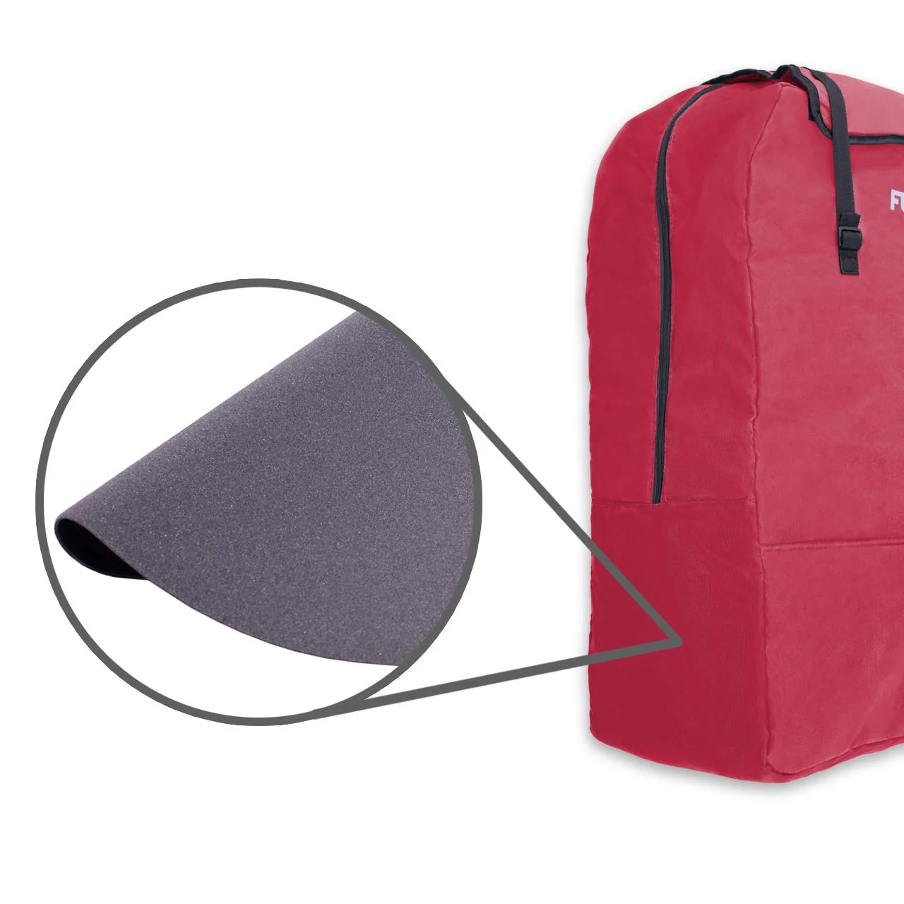 Bolsa de transporte y viaje acolchada de FUXTEC FX-CT700 & FX-CT800 rojo - Image 9