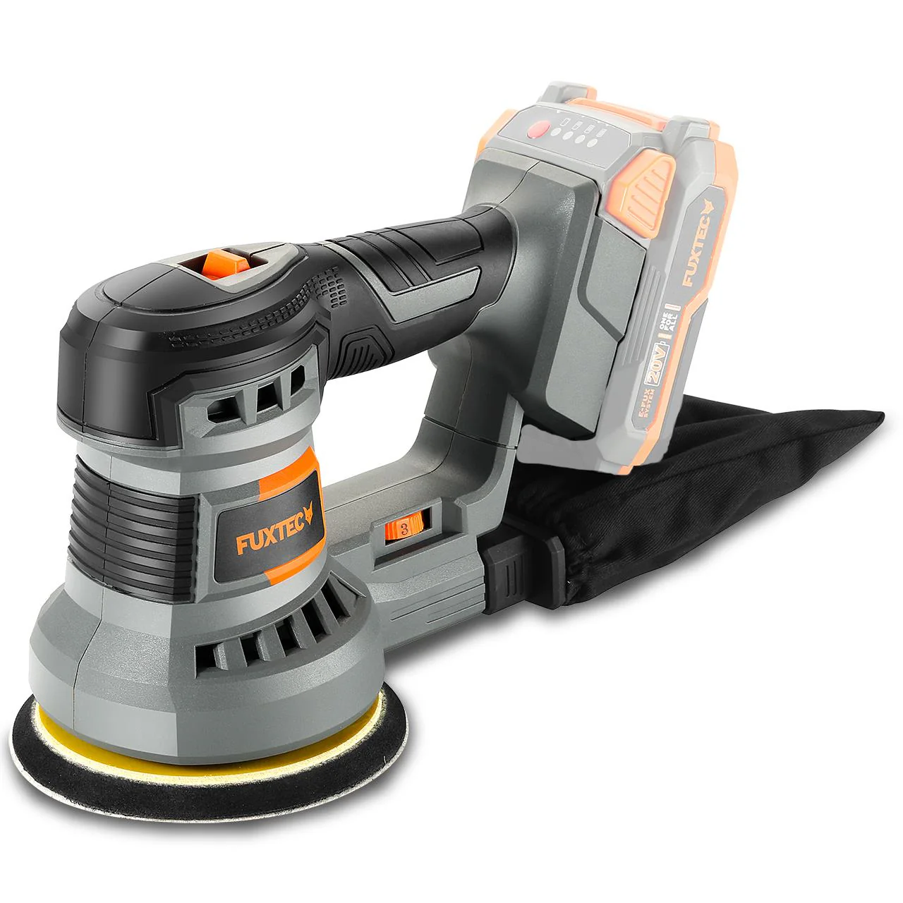 FUXTEC 20V FX-E1RS20: Lijadora orbital rotativa sin cable (sin batería ni cargador) - Image 2