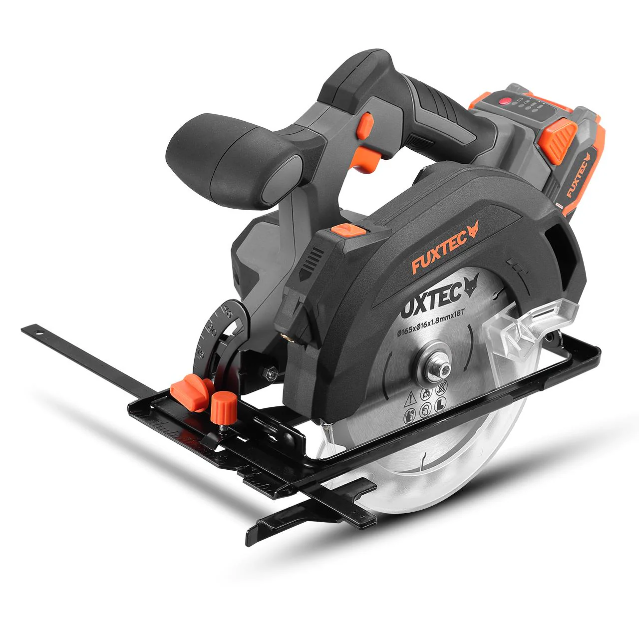 B-WARE FUXTEC 20V Batería Sierra circular manual FX-E1CS20 SET con 1 x Batería 4Ah, 1 x Cargador 1A - Image 2