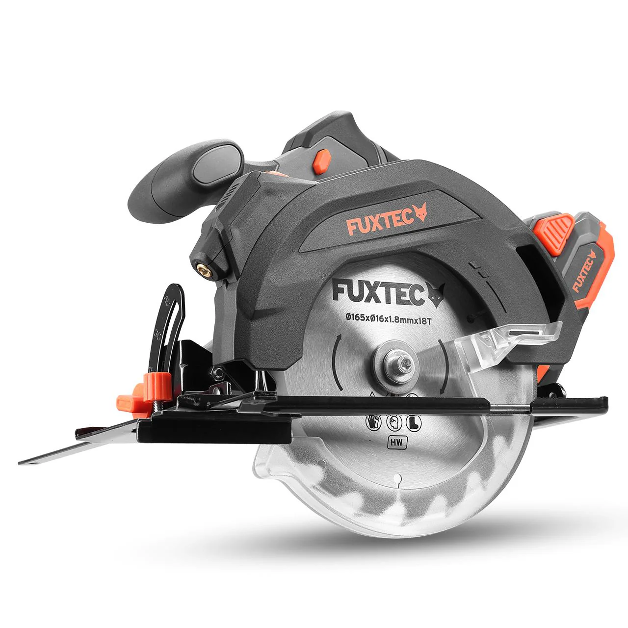 B-WARE FUXTEC 20V Batería Sierra circular manual FX-E1CS20 SET con 1 x Batería 4Ah, 1 x Cargador 1A - Image 3