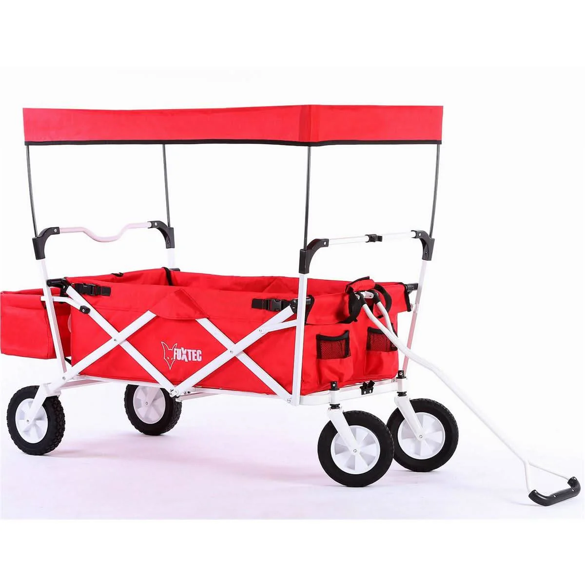 B-WARE FUXTEC Bollerwagen ROT mit Sonnendach JW-76A - Image 5