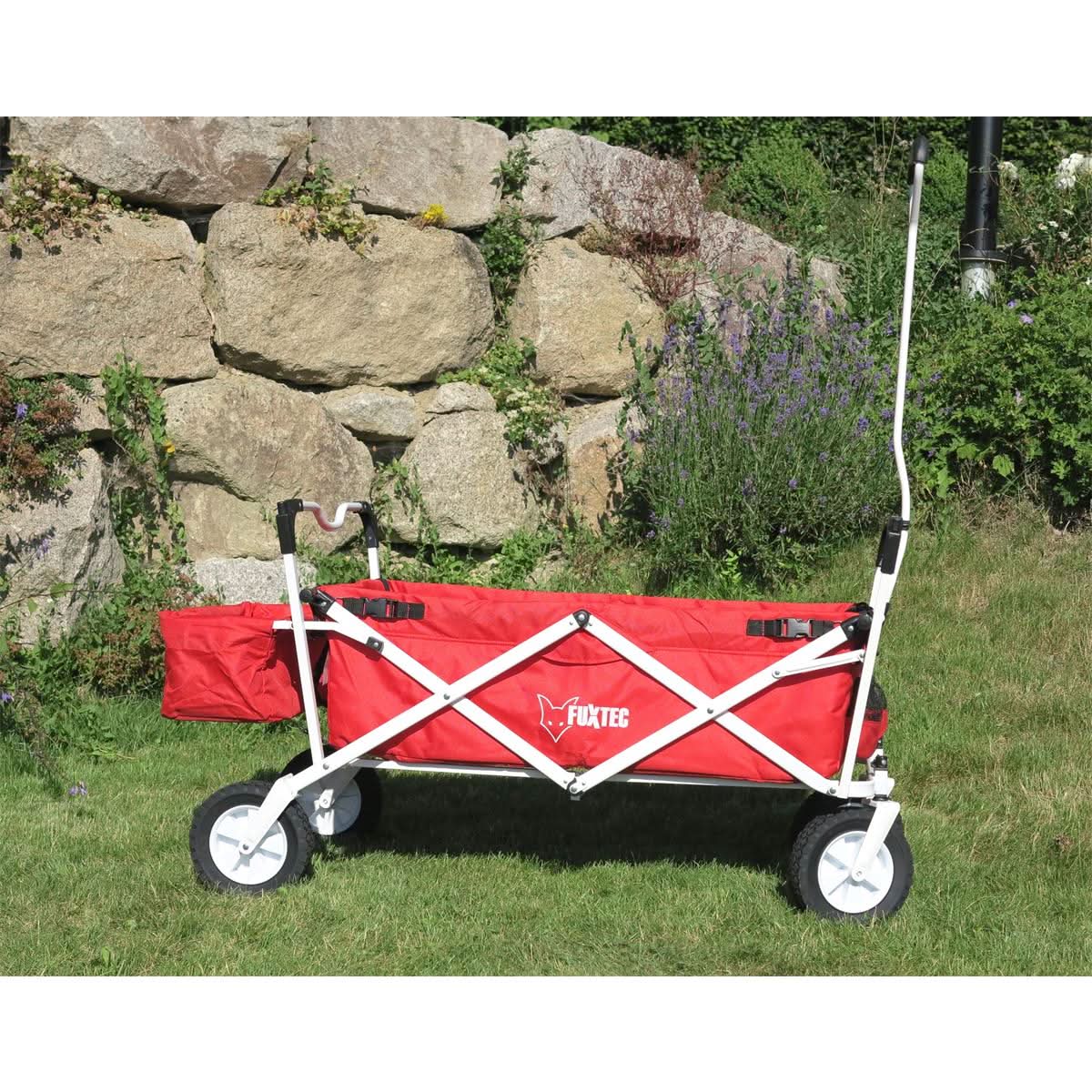B-WARE FUXTEC Bollerwagen ROT mit Sonnendach JW-76A - Image 7