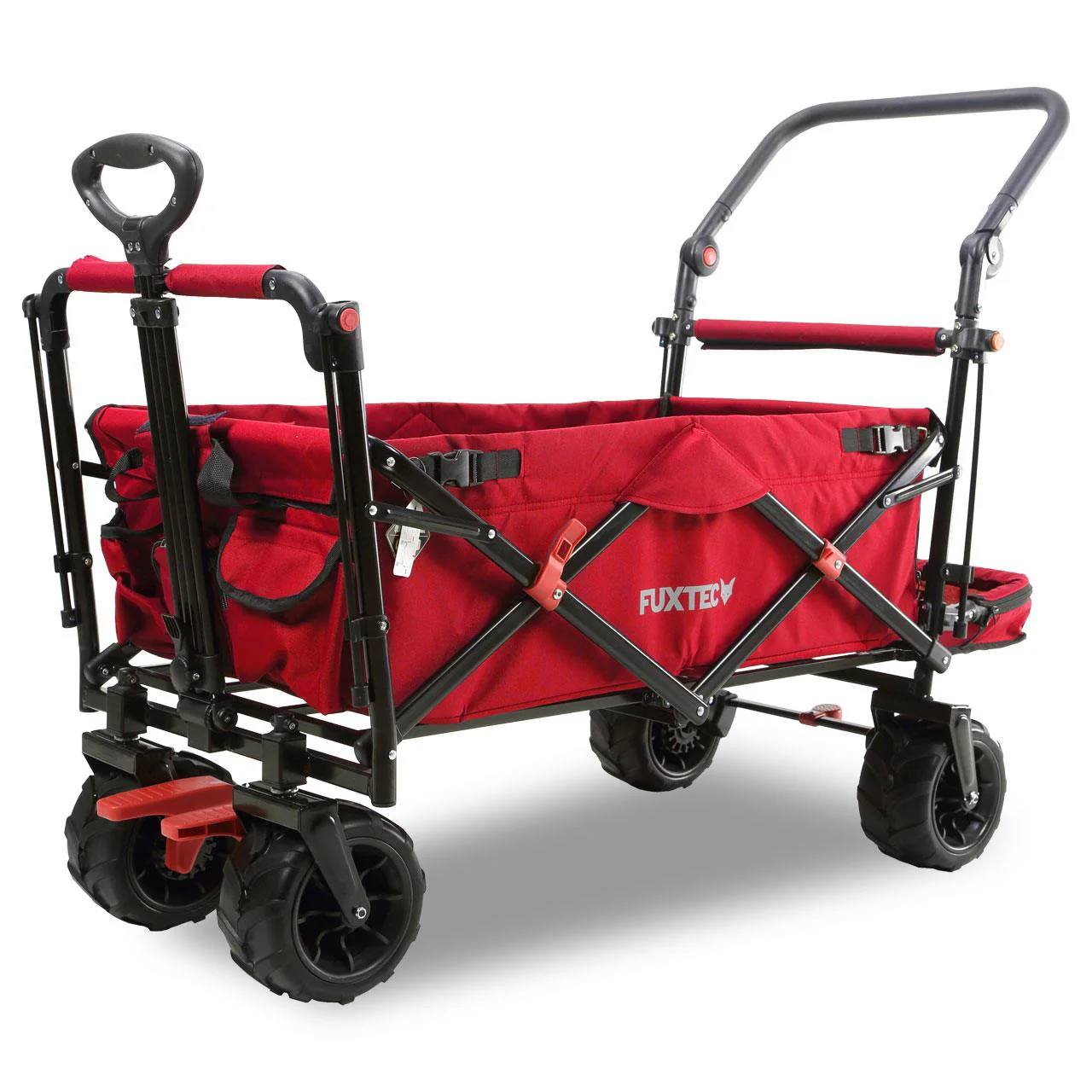B-Ware FUXTEC Strand-Bollerwagen FX-CTB800 mit UV-geschütztem Sonnendach,Schiebegriff & Innenraumverlängerung - Image 17