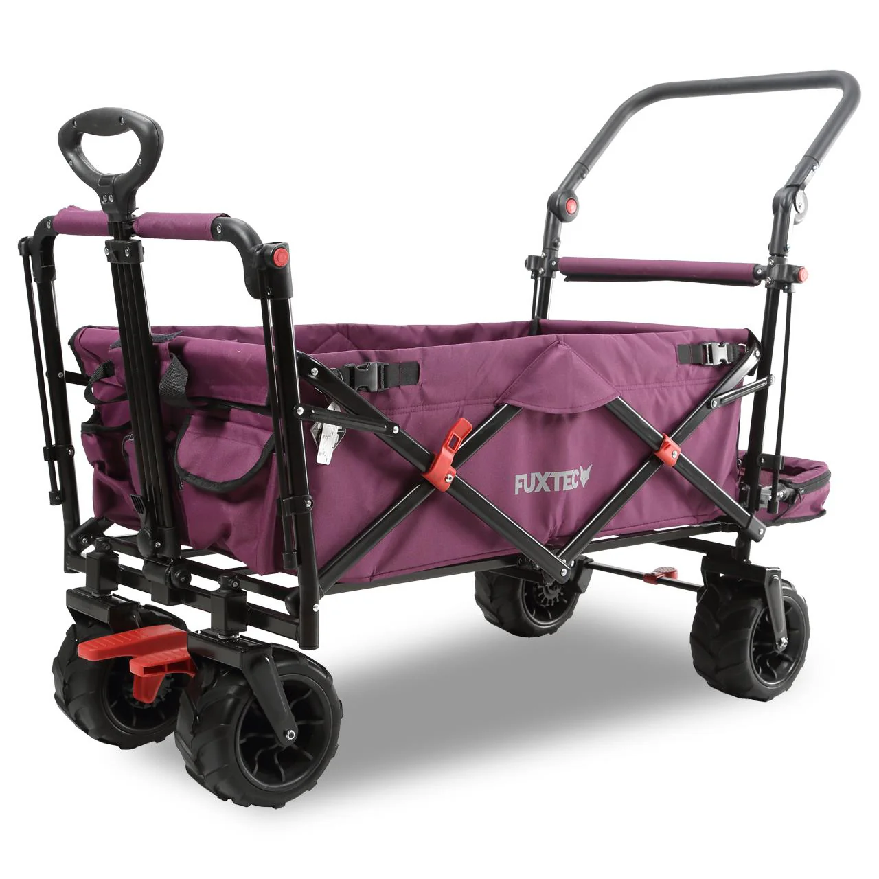 B-Ware FUXTEC Strand-Bollerwagen FX-CTB800 mit UV-geschütztem Sonnendach,Schiebegriff & Innenraumverlängerung - Image 29