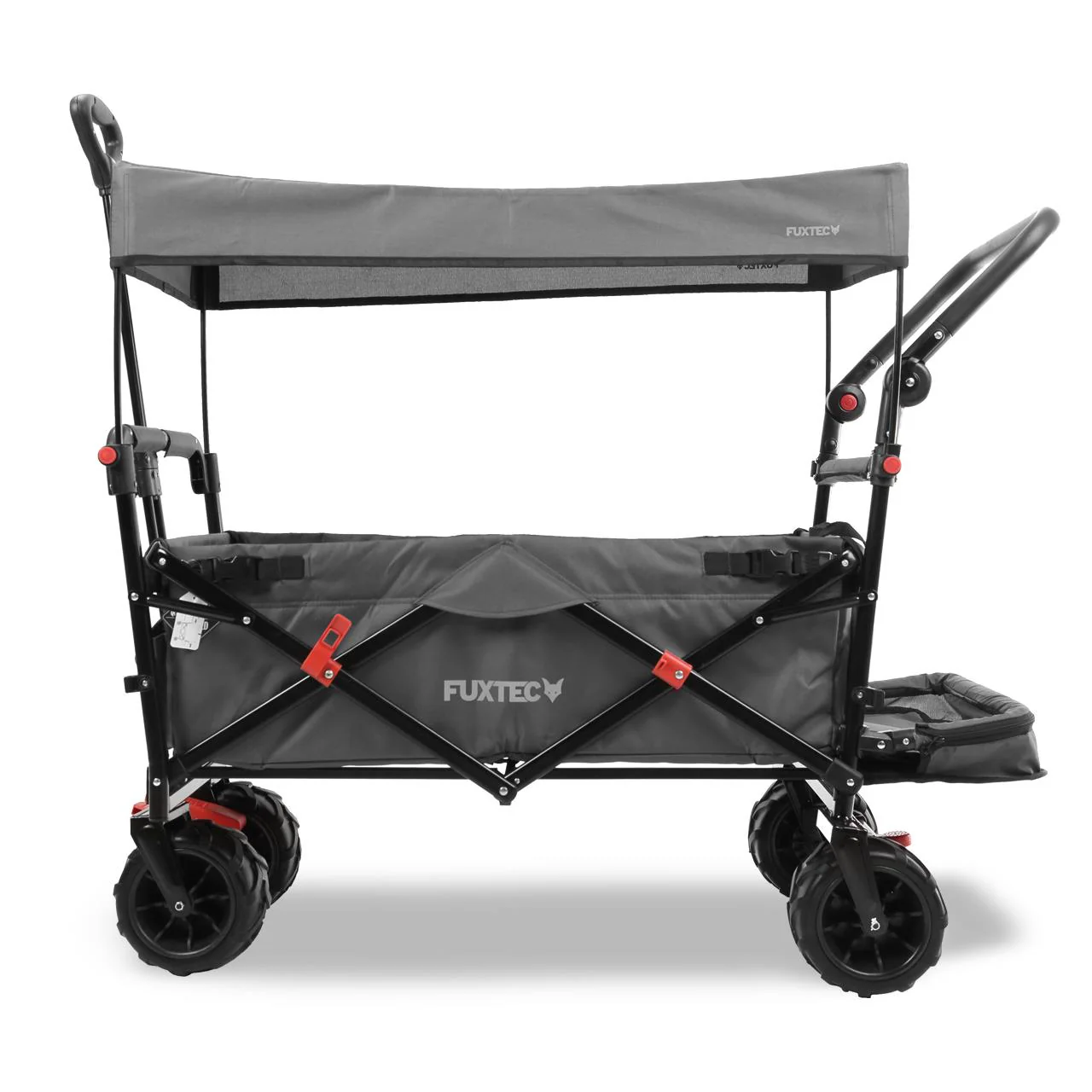 B-Ware FUXTEC Strand-Bollerwagen FX-CTB800 mit UV-geschütztem Sonnendach,Schiebegriff & Innenraumverlängerung - Image 3