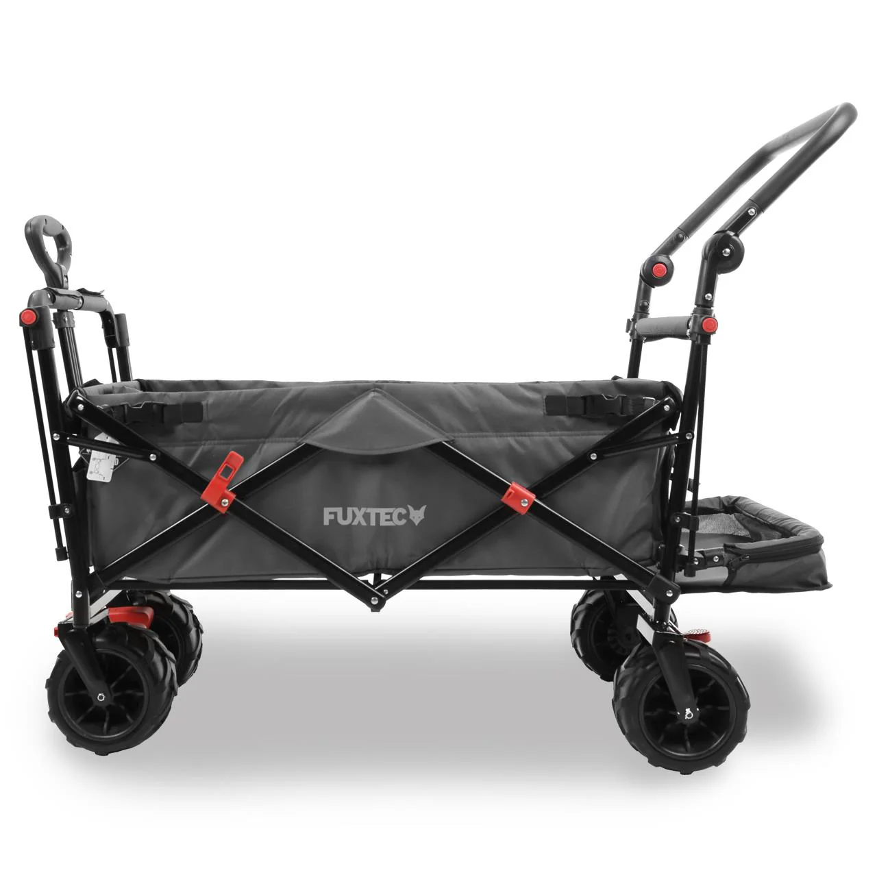 B-Ware FUXTEC Strand-Bollerwagen FX-CTB800 mit UV-geschütztem Sonnendach,Schiebegriff & Innenraumverlängerung - Image 4