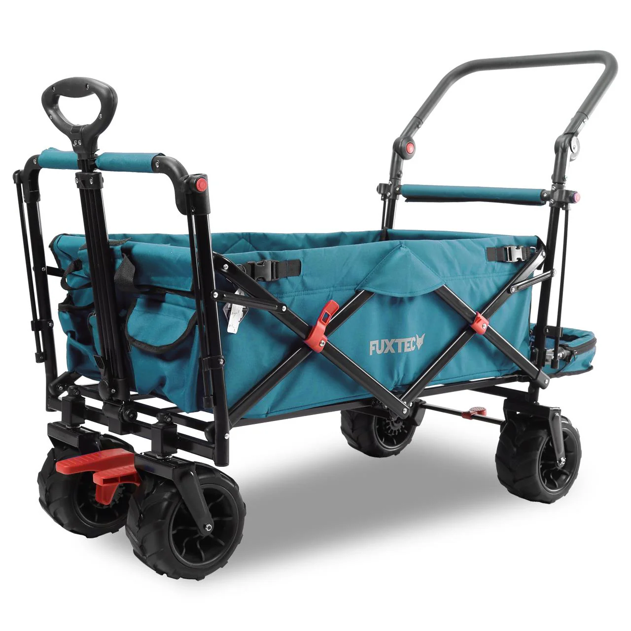 B-Ware FUXTEC Strand-Bollerwagen FX-CTB800 mit UV-geschütztem Sonnendach,Schiebegriff & Innenraumverlängerung - Image 51