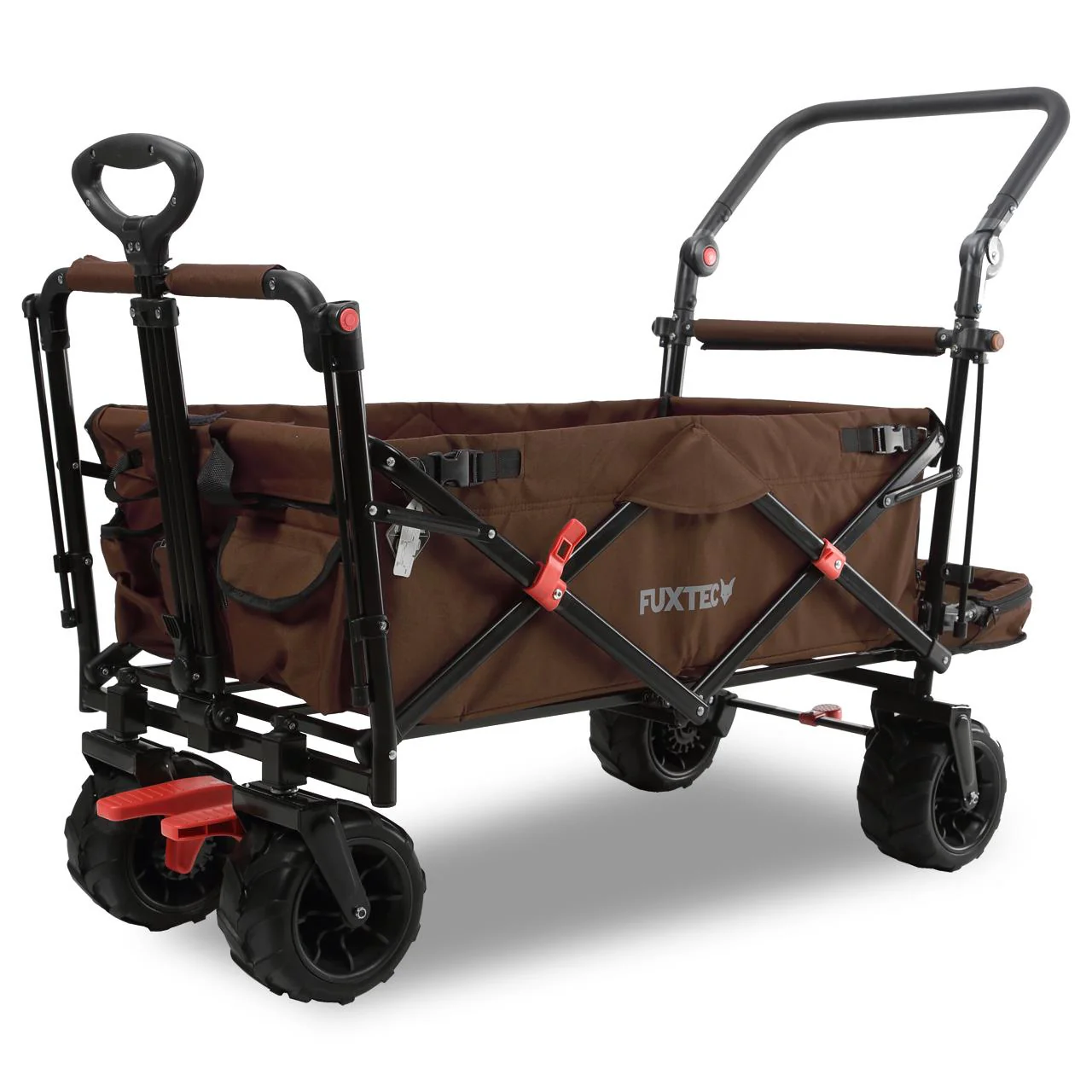 B-Ware FUXTEC Strand-Bollerwagen FX-CTB800 mit UV-geschütztem Sonnendach,Schiebegriff & Innenraumverlängerung - Image 61