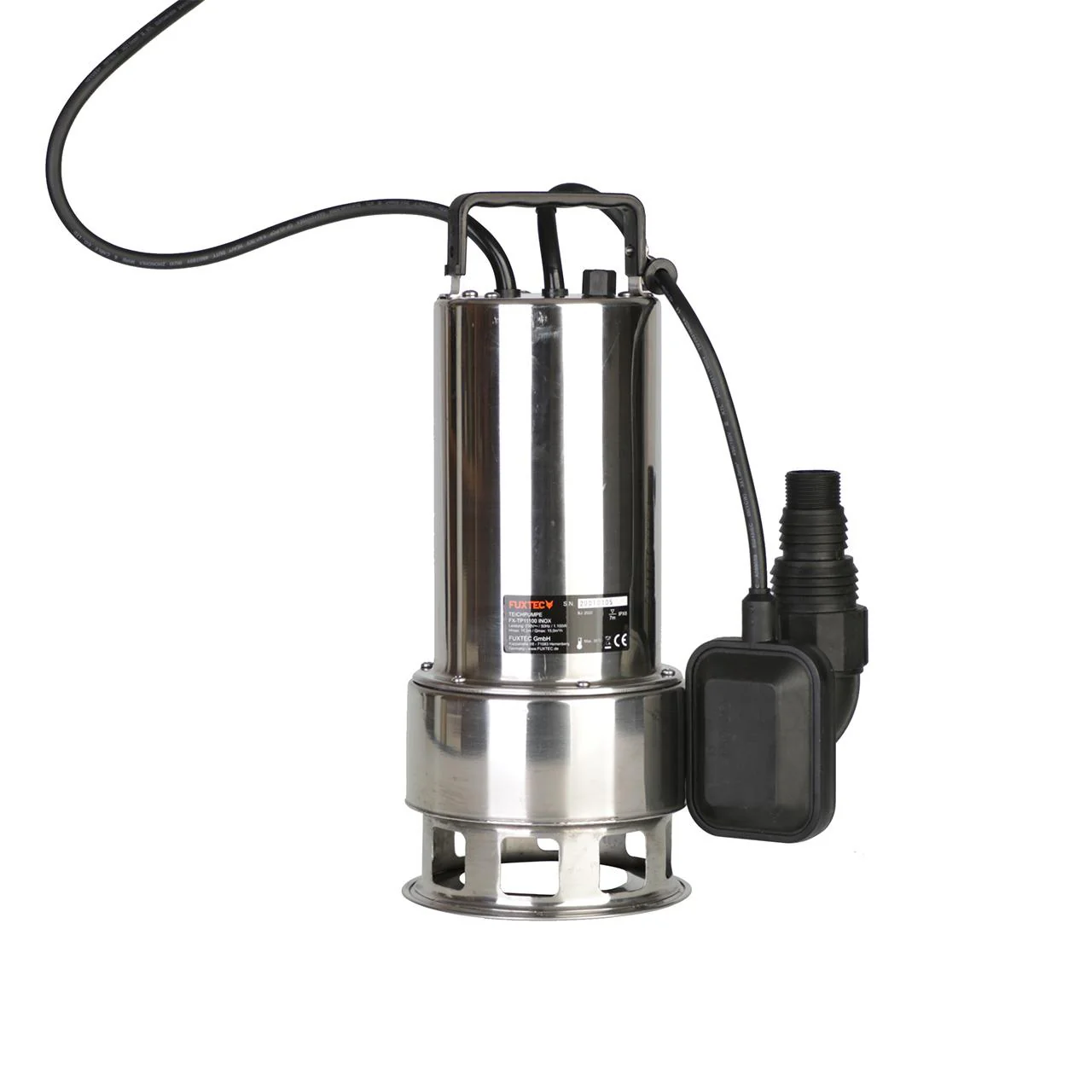FUXTEC FX-TP11100 Bomba sumergible de 1100 W - Ideal para el bombeo de aguas residuales - Image 3