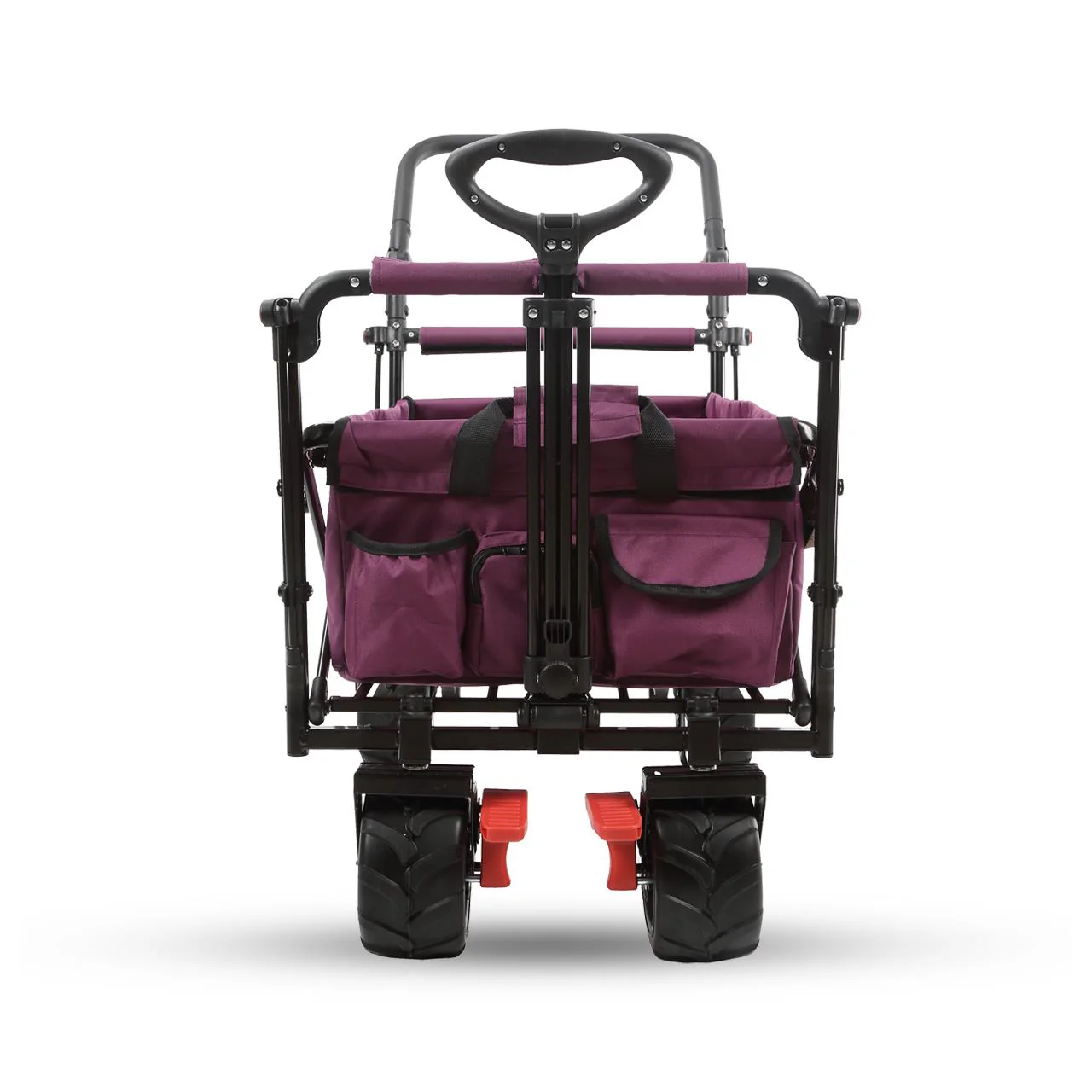 Carrito de playa plegable FX-CTB800 FUXTEC con toldo protector UV, mango empuje y extensión internar cap. de carga 75kg - Grundartikel - Image 30