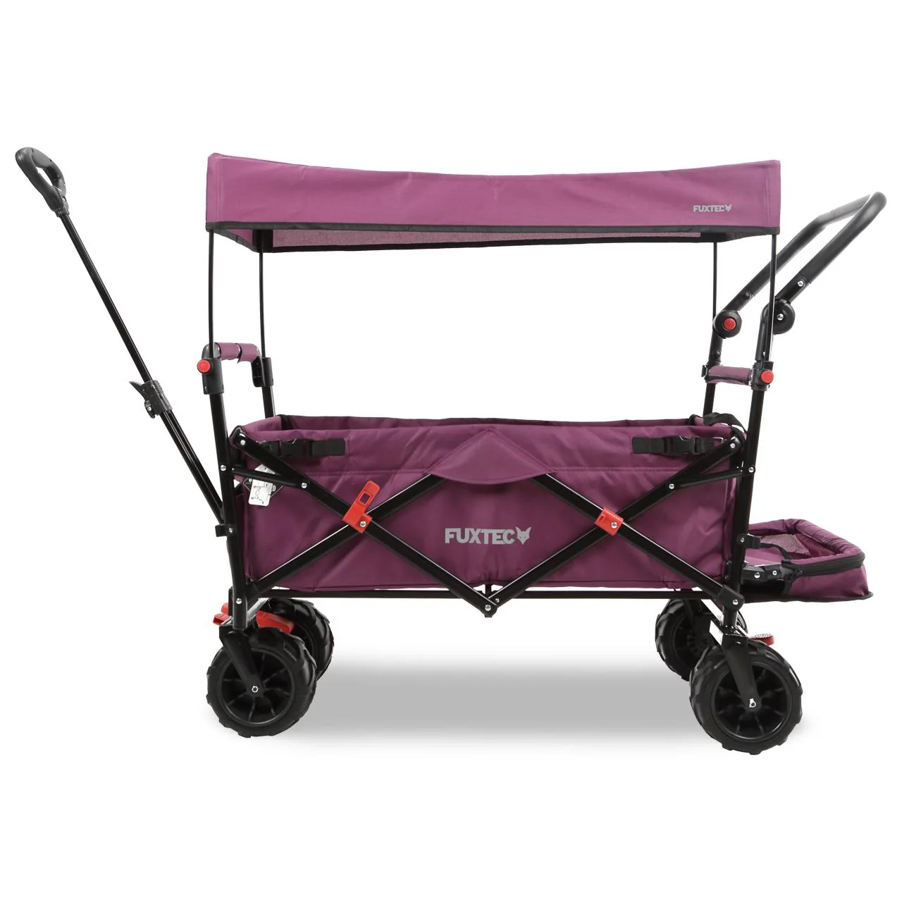 Carrito de playa plegable FX-CTB800 FUXTEC con toldo protector UV, mango empuje y extensión internar cap. de carga 75kg - Grundartikel - Image 46