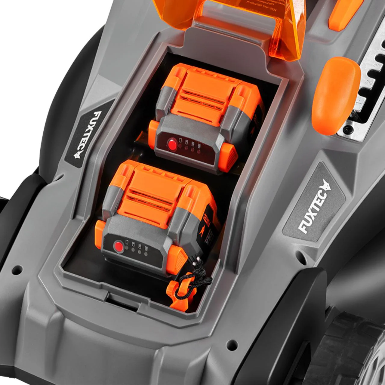Cortacésped a batería 40V FUXTEC FX-E2RM37 - Set con 2 baterías de 4Ah y cargador dual de 2,4A - Image 6