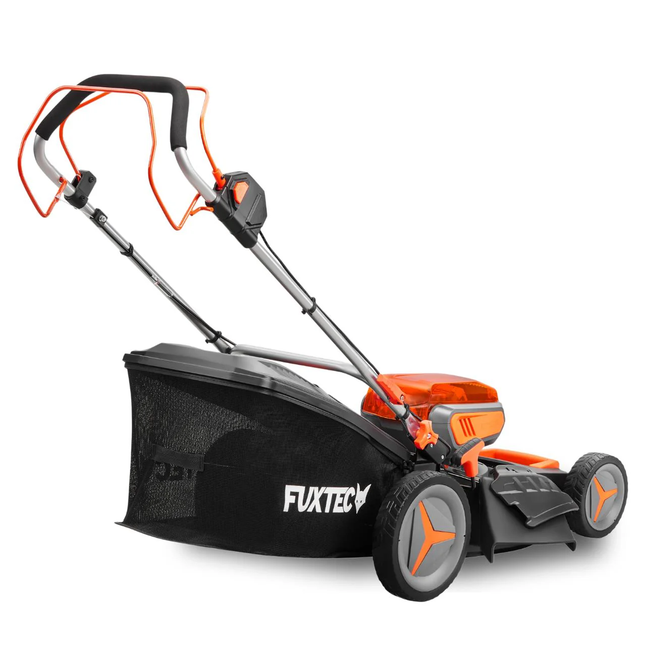 Cortacésped a batería de 40V FUXTEC FX-E2RM46 - Juego con 2 baterías de 4Ah y cargador doble de 2,4A - Image 4