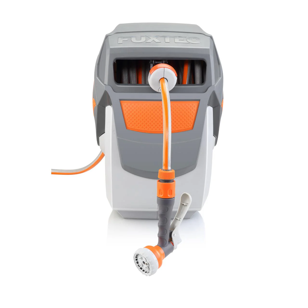 Carrete de manguera automático para pared FUXTEC FX-WSA20 de 20 m con "EASY FIX" para facilitar el riego. - Image 5