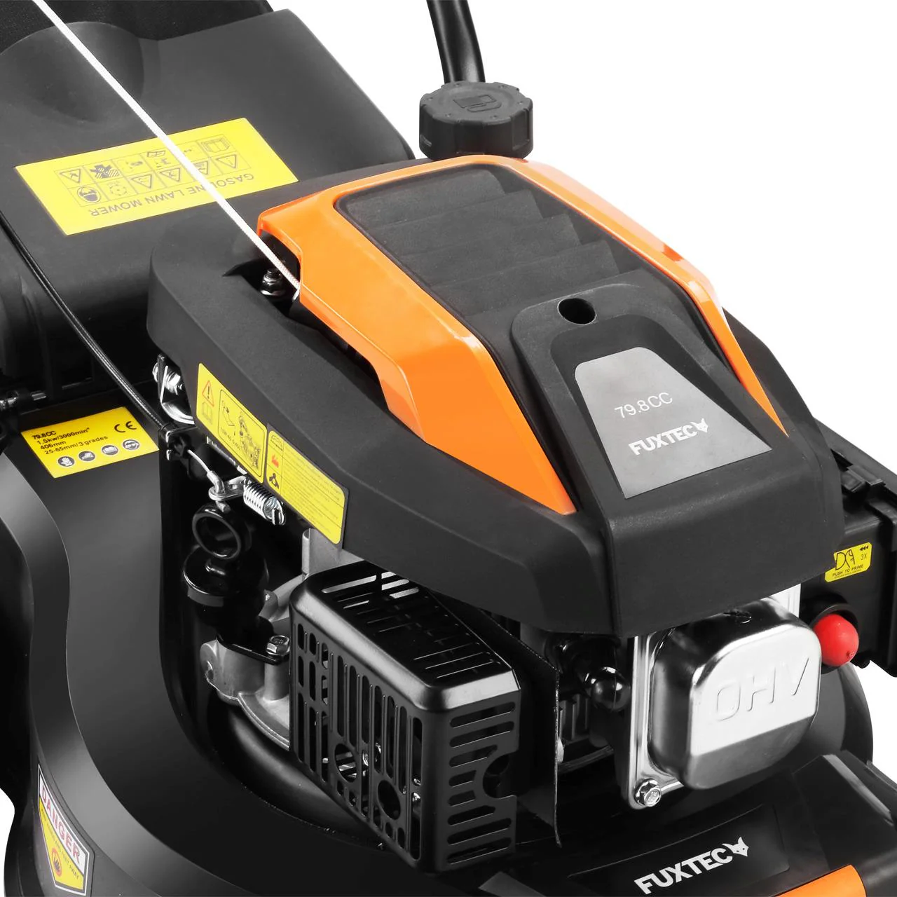 Paquete FUXTEC de cortacésped de gasolina FX-RM4180 y desbrozadora de gasolina FX-MS125 - Image 6