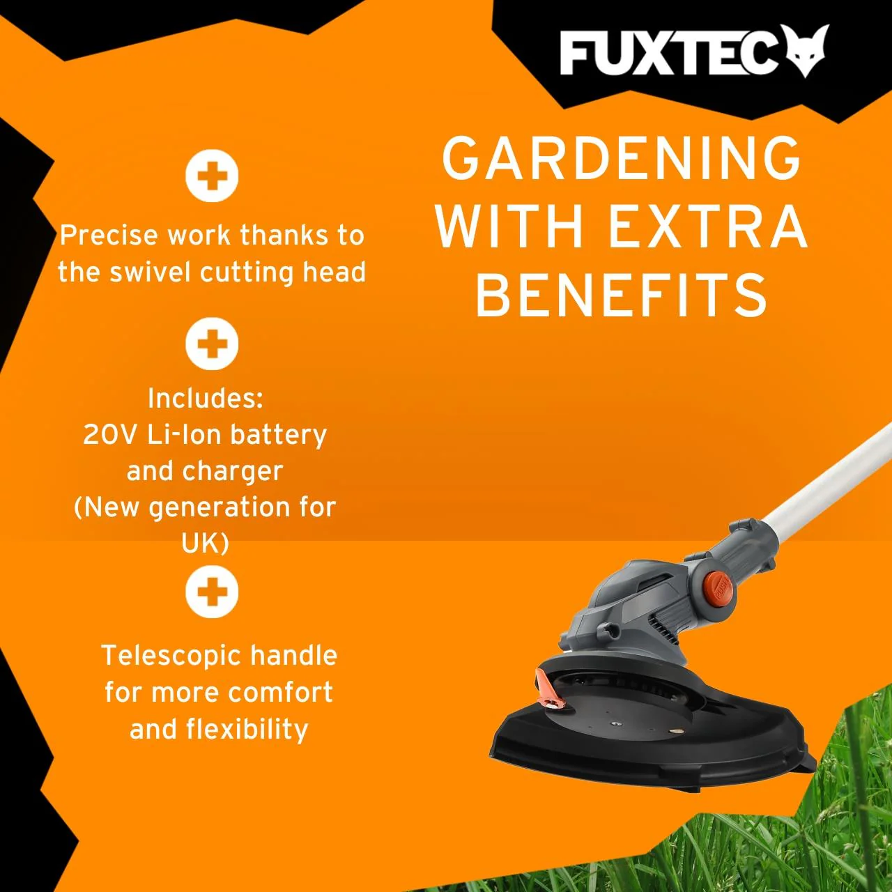 FUXTEC 20V Cordless Grass Trimmer FX-GT20 SET desbrozadora - Image 4