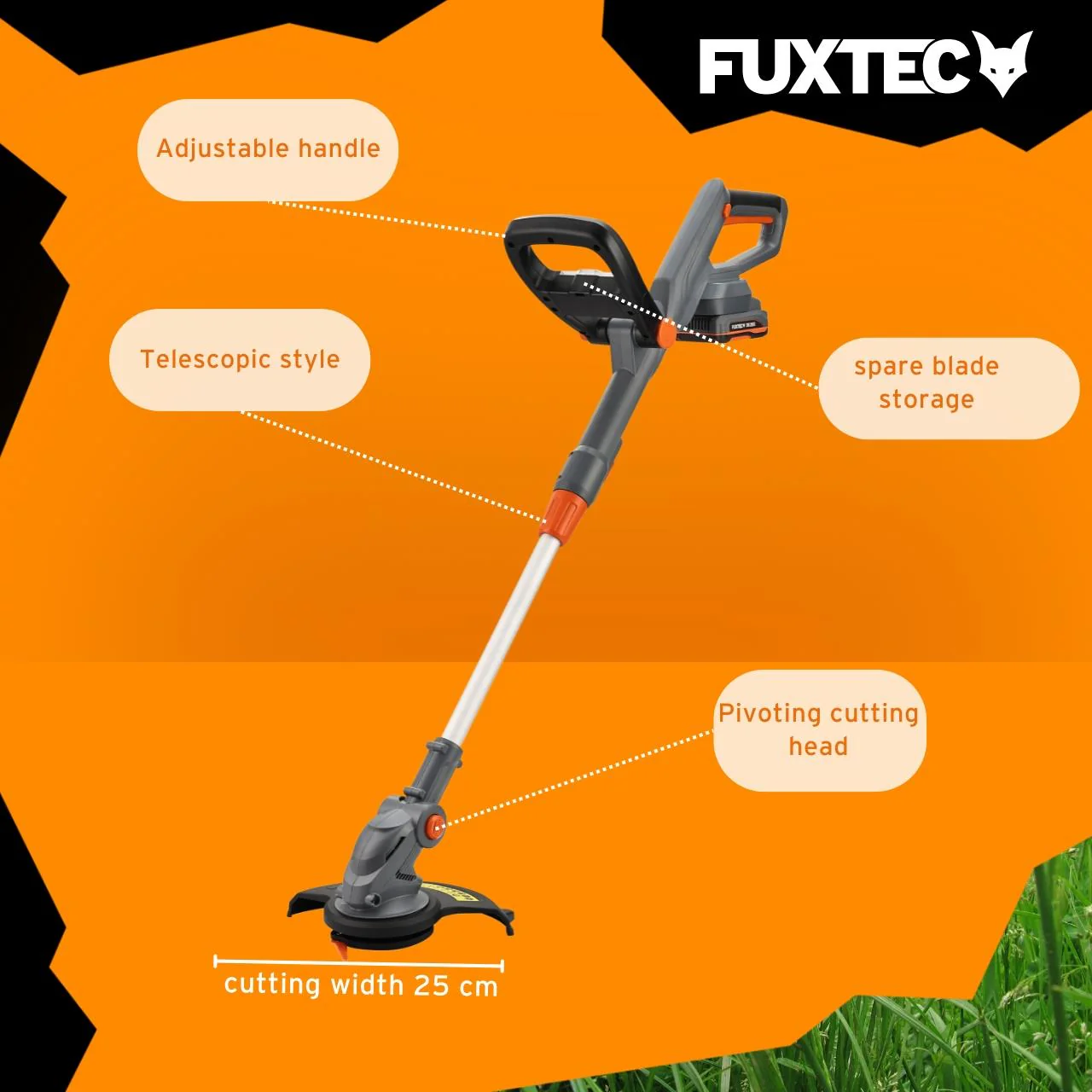 FUXTEC 20V Cordless Grass Trimmer FX-GT20 SET desbrozadora - Image 6