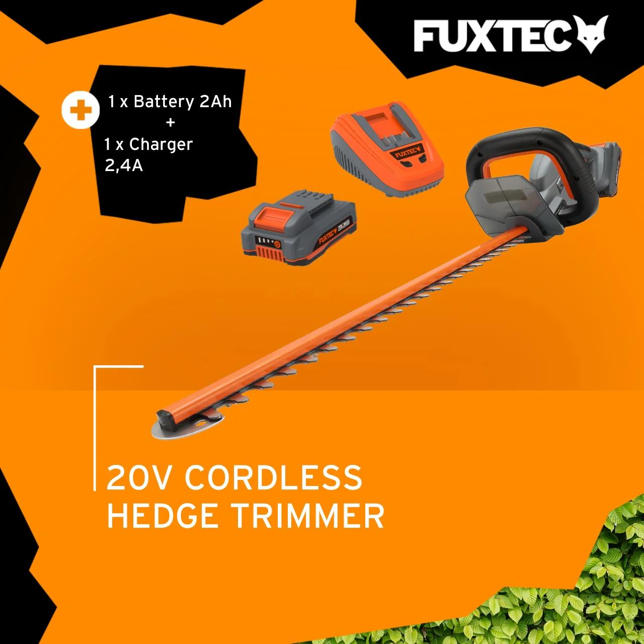 Cortasetos inalámbrico FUXTEC FX-HT20 SET - 52cm de longitud de hoja - Image 2