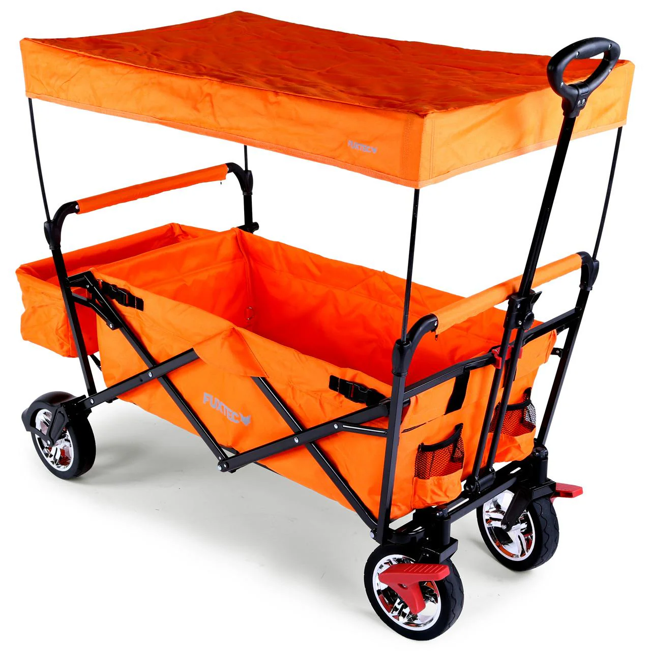 B-WARE FUXTEC Bollerwagen FX-CT500 mit Sonnendach ORANGE - Image 3