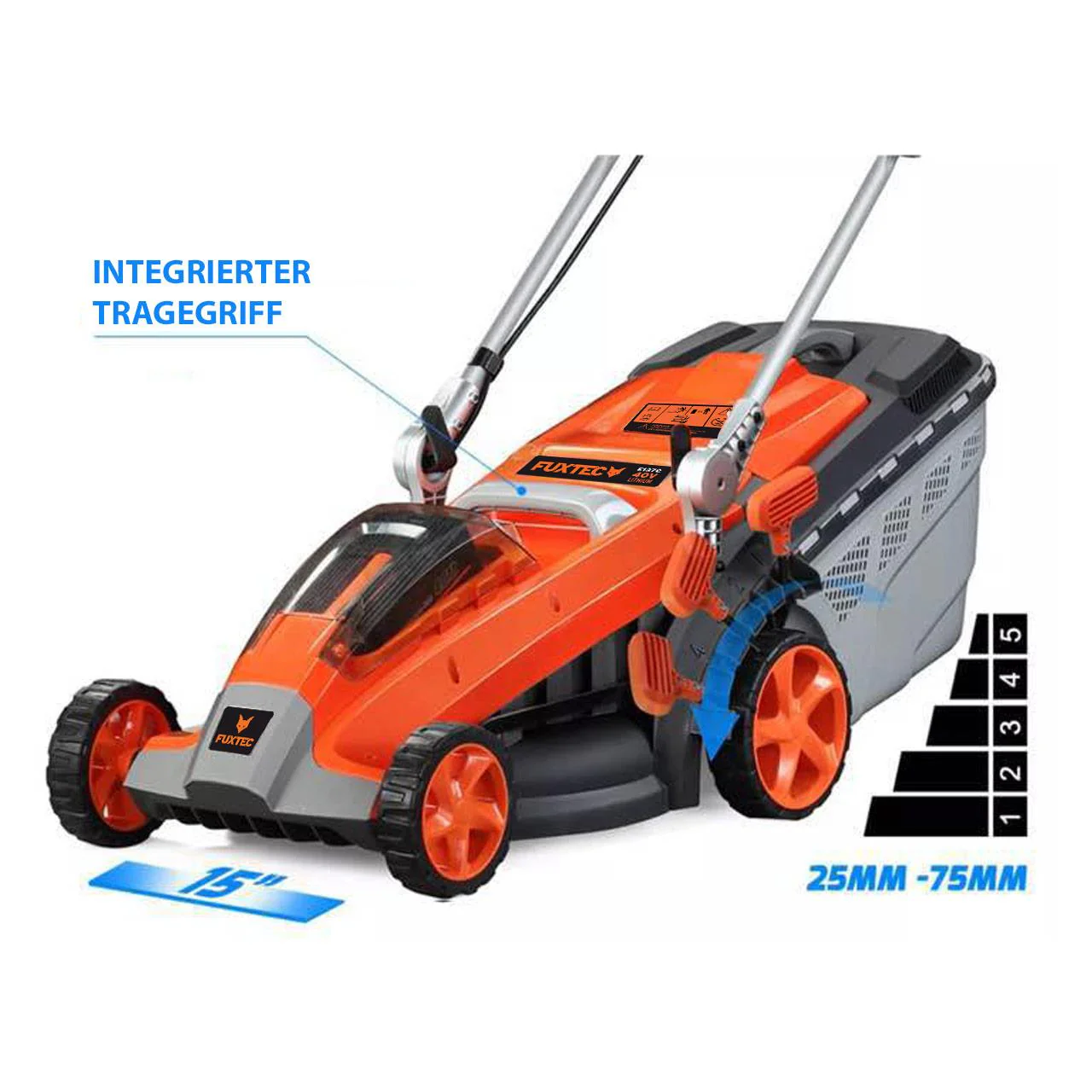 B-WARE Cortacésped a batería 40V E137C FUXTEC - sin batería - Image 11