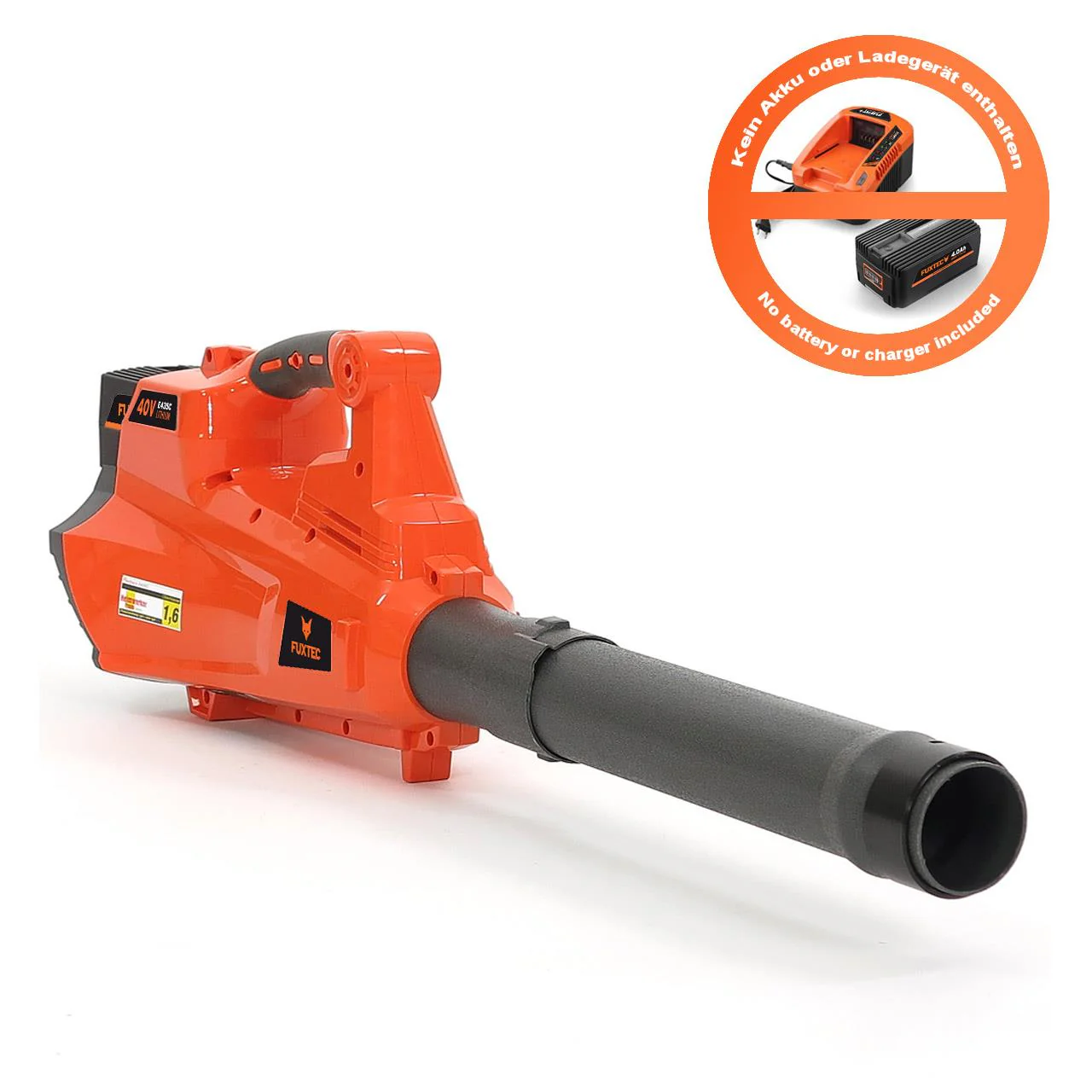 B-WARE Soplador de hojas a batería de 40V E435C FUXTEC - sin batería