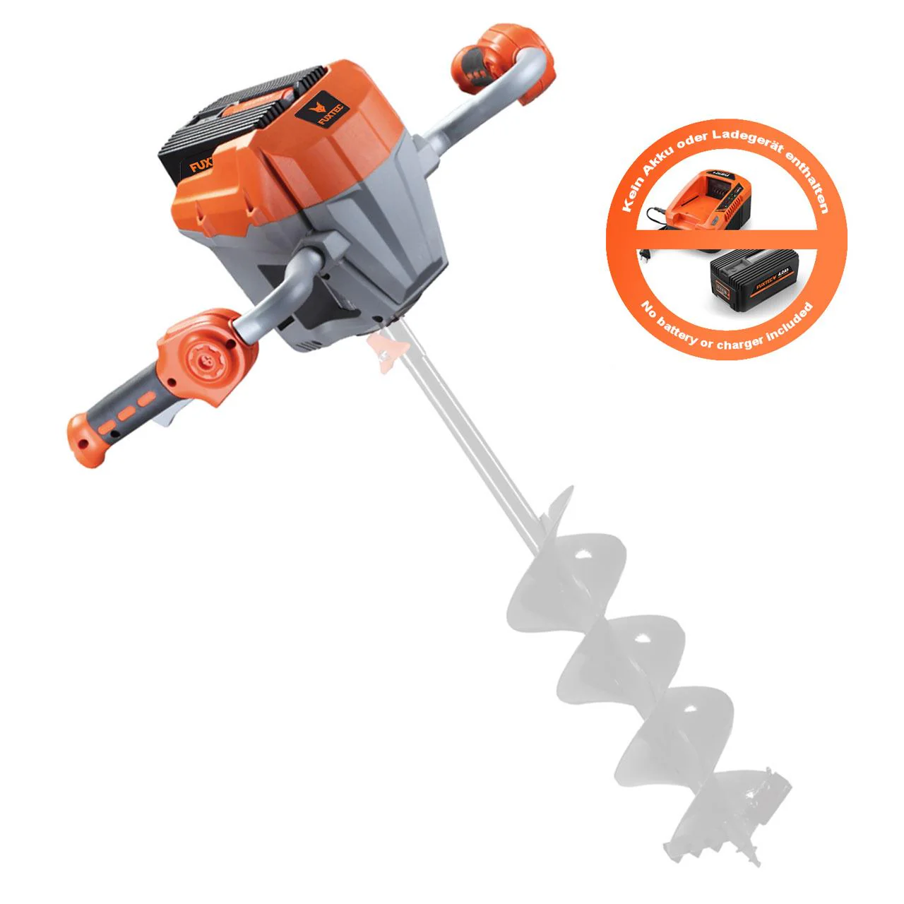 B-WARE Taladro de tierra a batería de 40V E808T FUXTEC - sin accesorio - sin batería