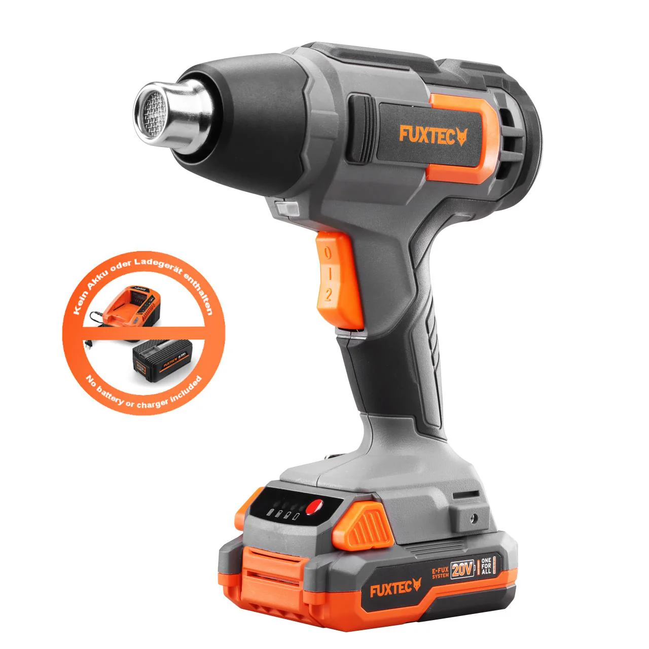 B-WARE FUXTEC 20V Pistola de Calor a Batería FX-E1HLP20 sin batería, sin cargador