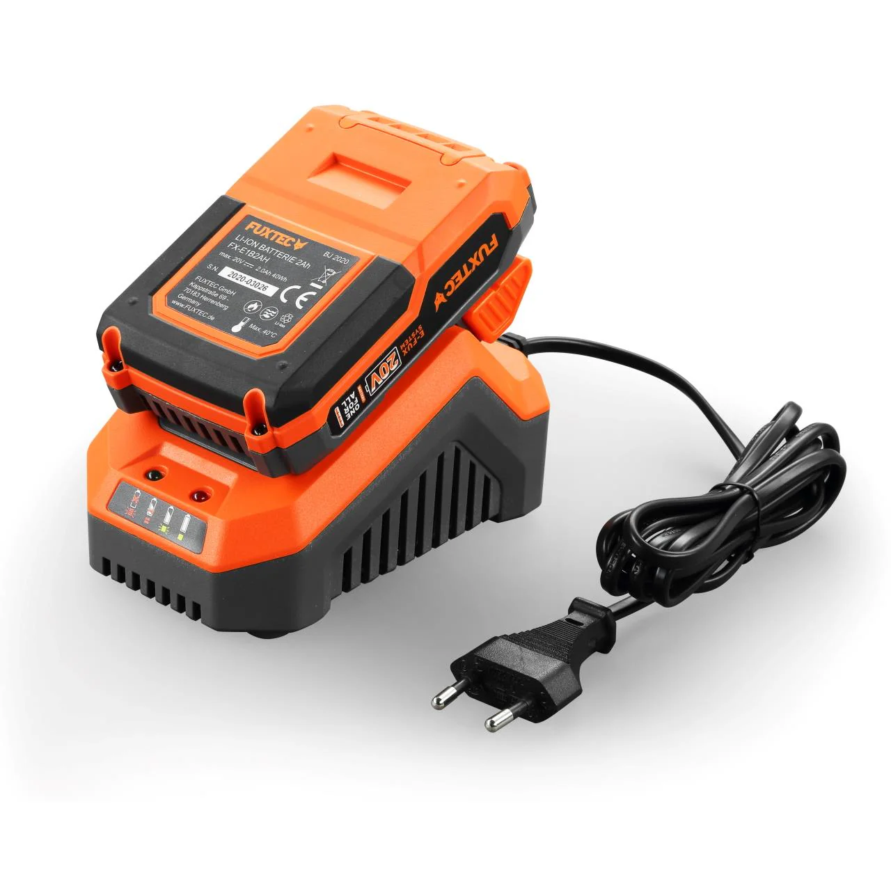 B-WARE Cargador 20V 2,4A FUXTEC - Image 2