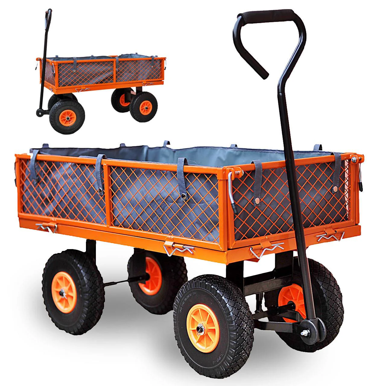 B-WARE Carretilla de jardín FUXTEC FX-GW350
