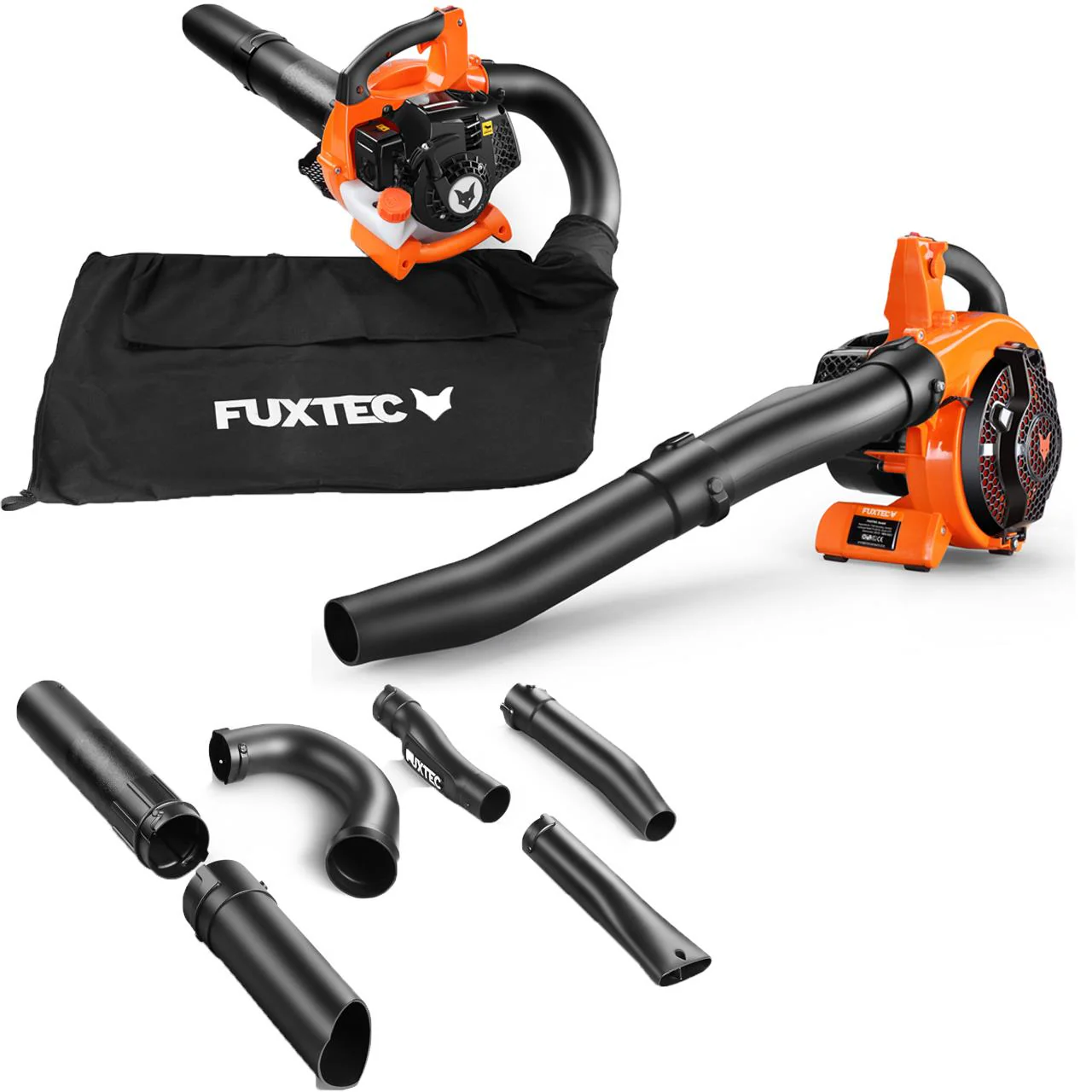 B-WARE FUXTEC FX-LBS126 4 en 1: aspirador de hojas, soplador de hojas, triturador de hojas, incluye dos tubos sopladores. - Image 10