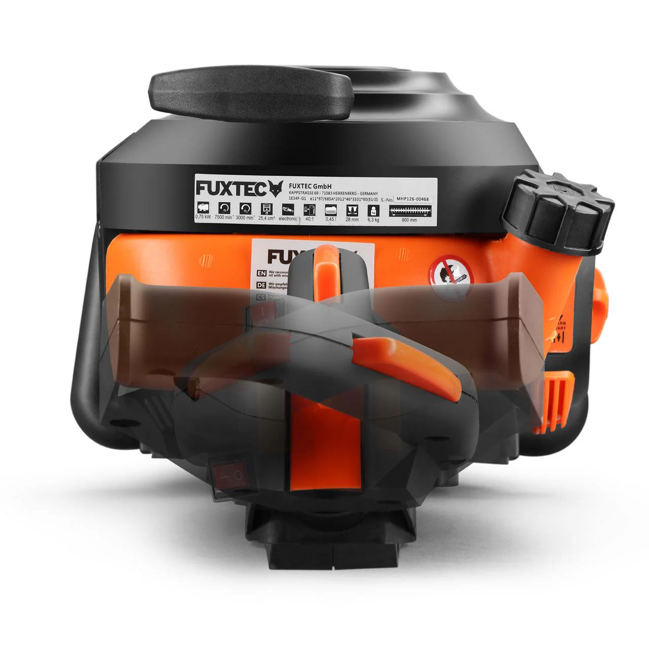 B-WARE Cortasetos profesional de gasolina FUXTEC FX-MHP126 - Longitud de corte 800 mm - XXL, Motor de 2 tiempos, 25,4cc - Image 6