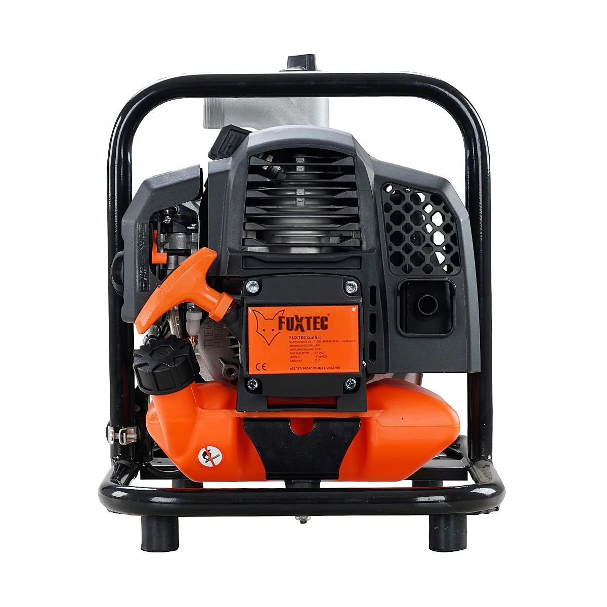 B-WARE Bomba de agua de gasolina de 2 tiempos 52 cm3 FUXTEC FX-WP152 - con un caudal de 15.000 l