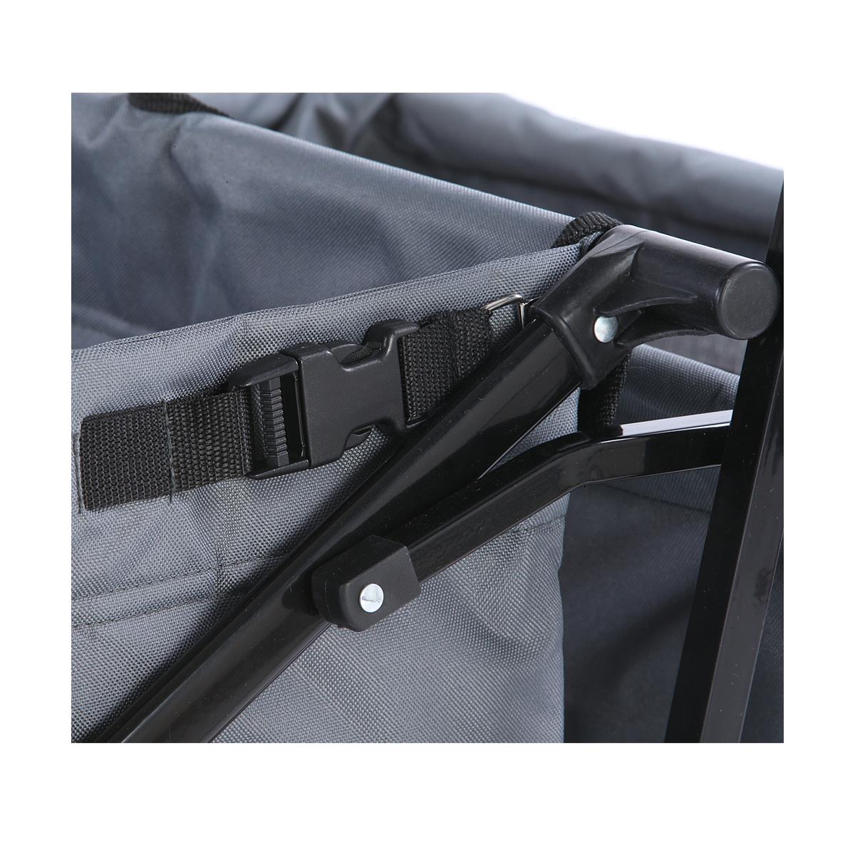 B-WARE FUXTEC Bollerwagen GRAU mit Sonnendach JW-76AG - Image 5