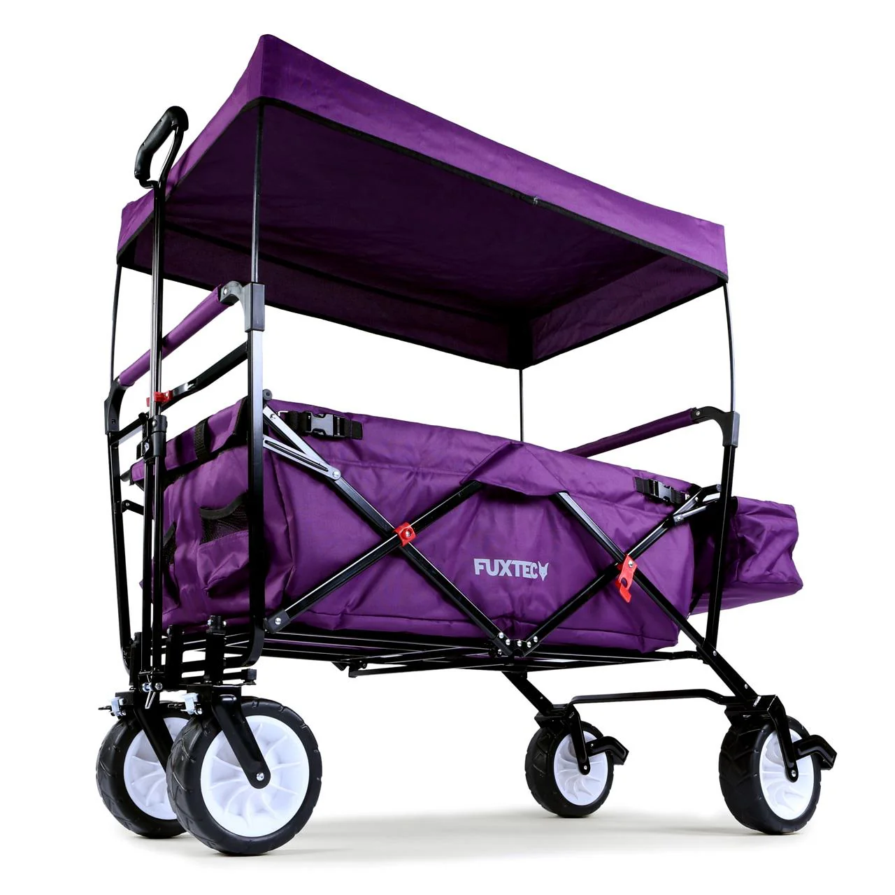 B-WARE FUXTEC Bollerwagen JW-76C, Carrito de mano Plegable EL Original - con Techo Desmontable - Image 2
