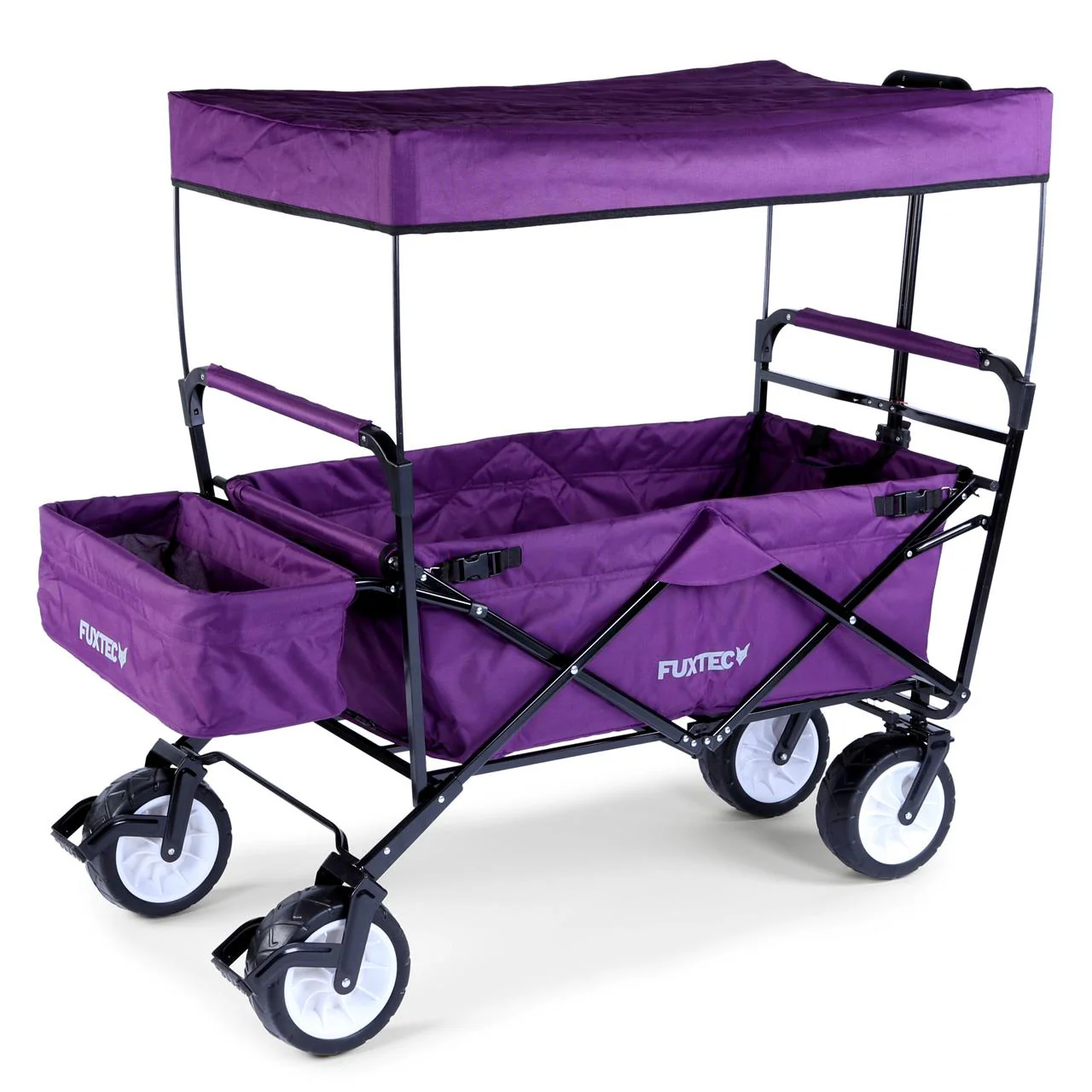 B-WARE FUXTEC Bollerwagen JW-76C, Carrito de mano Plegable EL Original - con Techo Desmontable - Image 4