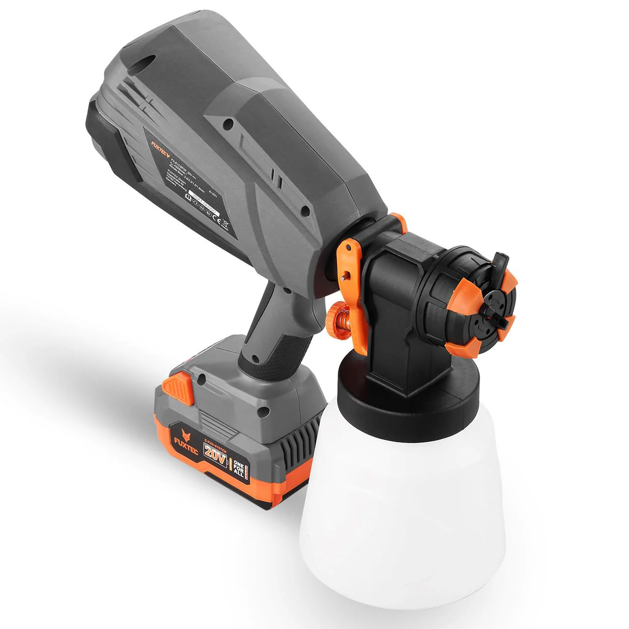 FUXTEC 20V Pulverizador manual a batería FX-E1CSP20 SET con 1 x Batería 4Ah, 1 x Cargador 1A - Image 7