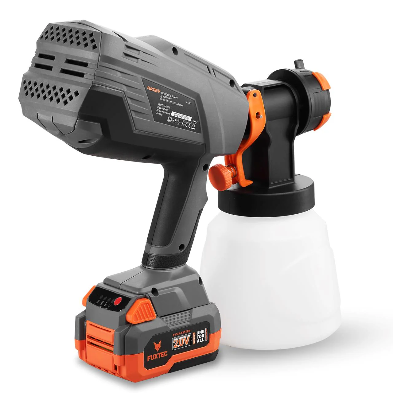FUXTEC 20V Pulverizador manual a batería FX-E1CSP20 SET con 1 x Batería 4Ah, 1 x Cargador 1A - Image 8